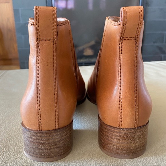 MADEWELL “Carina” Tan Leather Chelsea Ankle Pull-on Boots - 9.5 - Picture 5 of 6